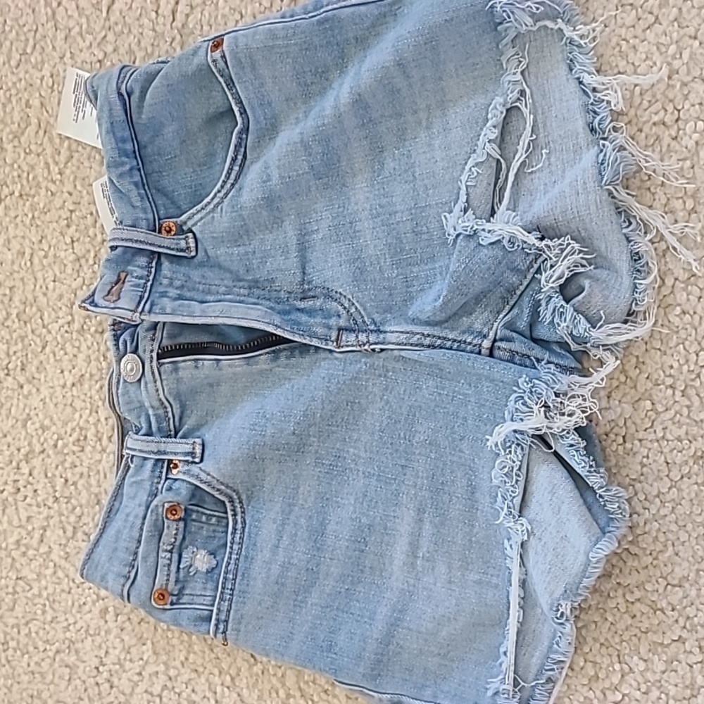 Levis high rise Jean shorts